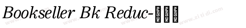 Bookseller Bk Reduc字体转换